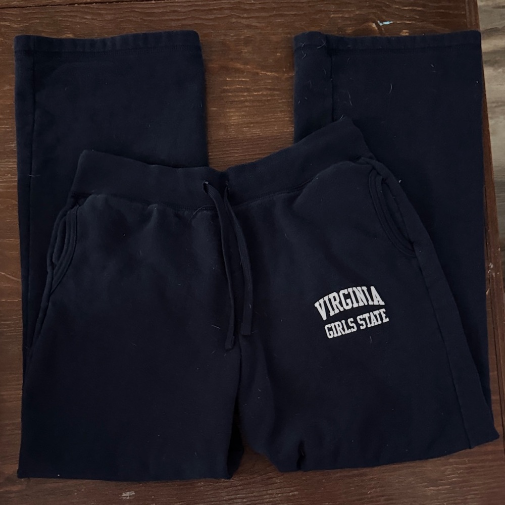 Gildan Heavy Blend Black Sweatshirt with Blue Logo